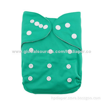 One Size Fits All Solid Color Cloth Diaper with Waterproof and Breathable TPU